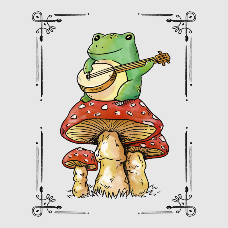 Cottage Core Frog Playing Banjo On Top Of A Mushroom Hoodie & Jogger Set | Artistshot