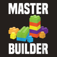 Womens Cool Master Builder Funny Building Blocks Gift Men Women V-neck Tank Top | Artistshot