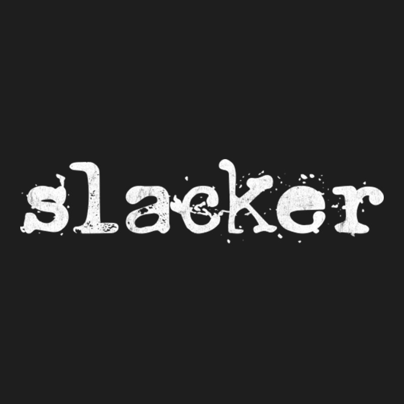 Slacker 90s Style Typographic Font Design Classic T-shirt by CaridadAlstott | Artistshot