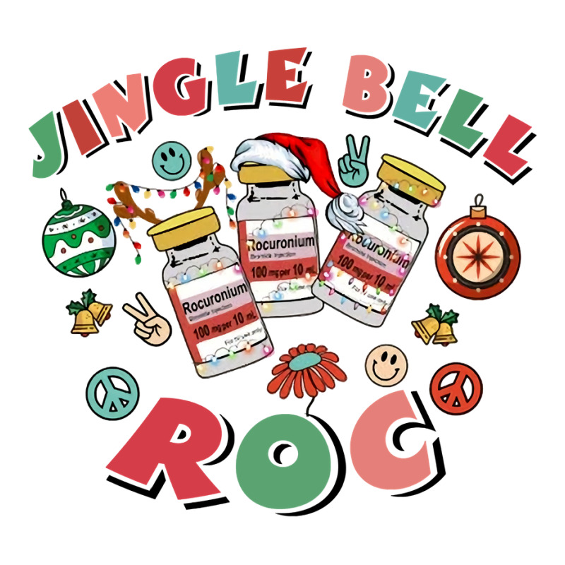 Crna Icu Nurse Christmas, Jingle Bell Roc Xmas Anesthetist Long Sleeve Sticker | Artistshot