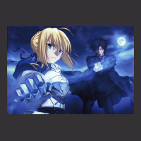 Fate Zero Saber Poster Green Vintage Hoodie And Short Set | Artistshot