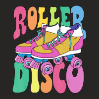 Trending Roller Skate Retro 70s Derby Skater Girl Roller Disco Ladies Fitted T-shirt | Artistshot