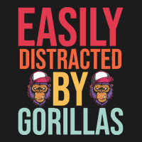 Easily Distracted T  Shirteasily Distracted By Gorillas T  Shirt Hoodie & Jogger Set | Artistshot