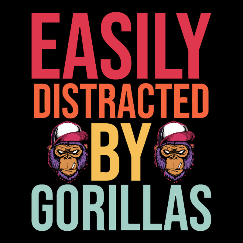 Easily Distracted T  Shirteasily Distracted By Gorillas T  Shirt Fleece Short by eudorakreiger568 | Artistshot