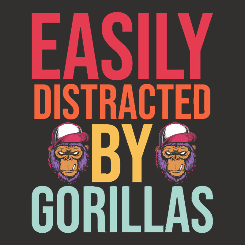 Easily Distracted T  Shirteasily Distracted By Gorillas T  Shirt Champion Hoodie by eudorakreiger568 | Artistshot