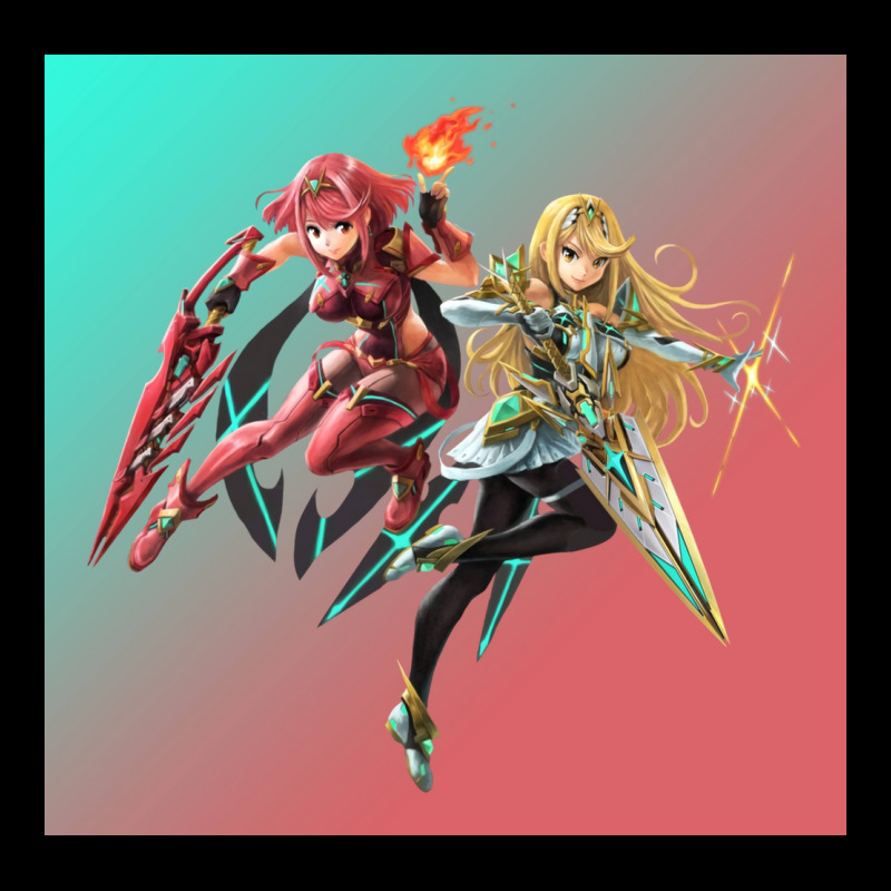 Pyra Amp Mythra Smash Ultimate Artwork Poster Cool Men's Long Sleeve Pajama Set | Artistshot