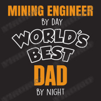 Mining Engineer By Day Worlds Best Dad By Night Fathers Day Vintage Cap | Artistshot