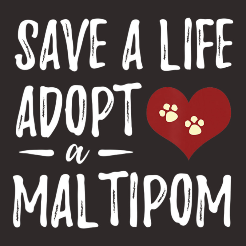 Hot Trend Adopt A Maltipom Rescue Dog Mom Racerback Tank by michealyoungerlk01 | Artistshot