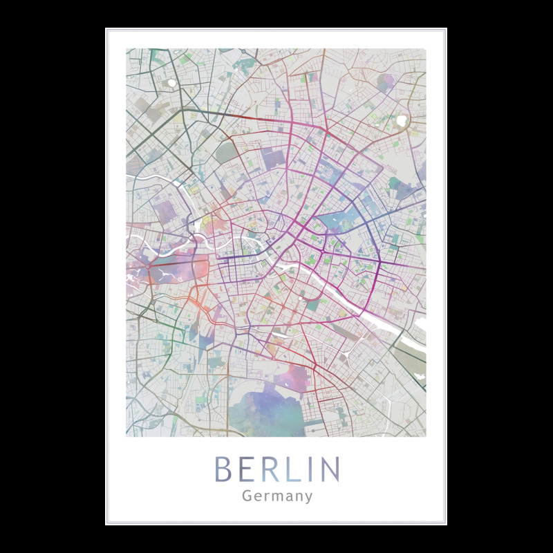 Berlin City Map Europe Germany Travel Fleece Short | Artistshot