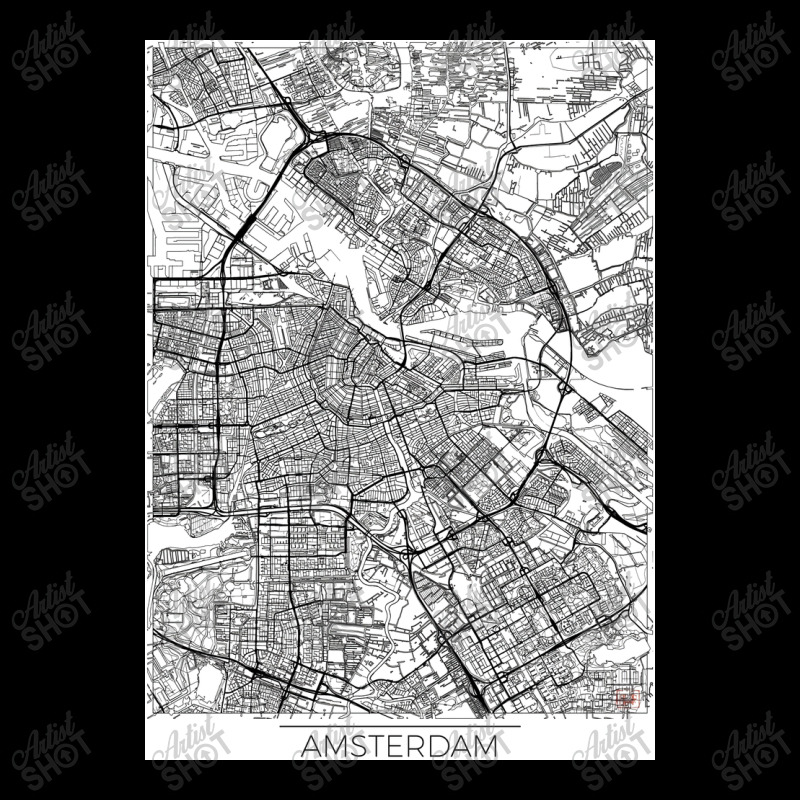 Amsterdam Map Minimal Men's Long Sleeve Pajama Set by gaoneeliqna3 | Artistshot