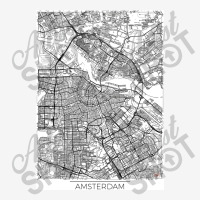 Amsterdam Map Minimal Classic T-shirt | Artistshot