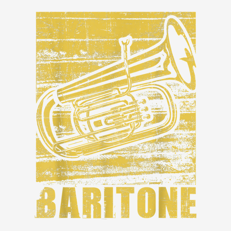 Baritone   Distressed Euphonium Lover Marching Bandmaster T Shirt Adjustable Cap | Artistshot