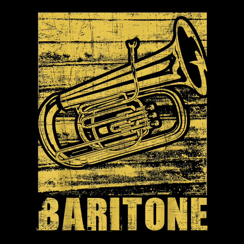 Baritone   Distressed Euphonium Lover Marching Bandmaster T Shirt Kids Cap | Artistshot