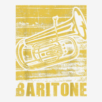 Baritone   Distressed Euphonium Lover Marching Bandmaster T Shirt Baby Beanies | Artistshot