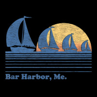 Hot Trend Bar Harbor Me Sailboat Vintage 80s Sunset Men's 3/4 Sleeve Pajama Set | Artistshot