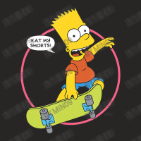 The Simpsons Bart Simpson Eat My Shorts Ladies Fitted T-shirt | Artistshot