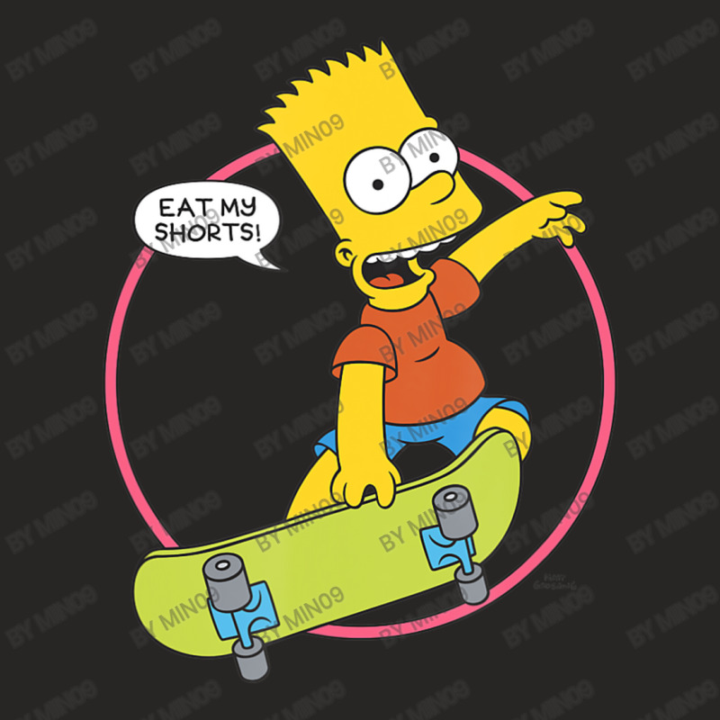 The Simpsons Bart Simpson Eat My Shorts Ladies Fitted T-Shirt by Min09 | Artistshot