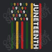 Trending Juneteenth Flag Black Power Fists Crewneck Sweatshirt | Artistshot