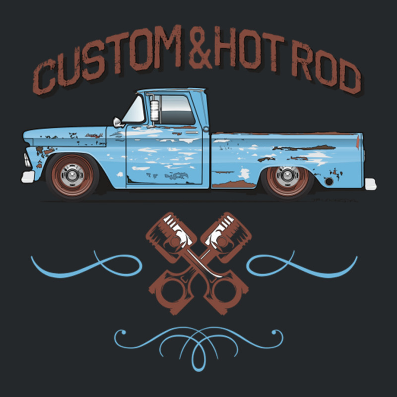 Hot Rod Patina Brigade Blue Crewneck Sweatshirt by MernaPutney | Artistshot