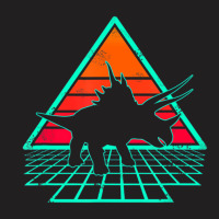 Vintage 80's Retrowave Triceratops Dinosaur T-shirt | Artistshot