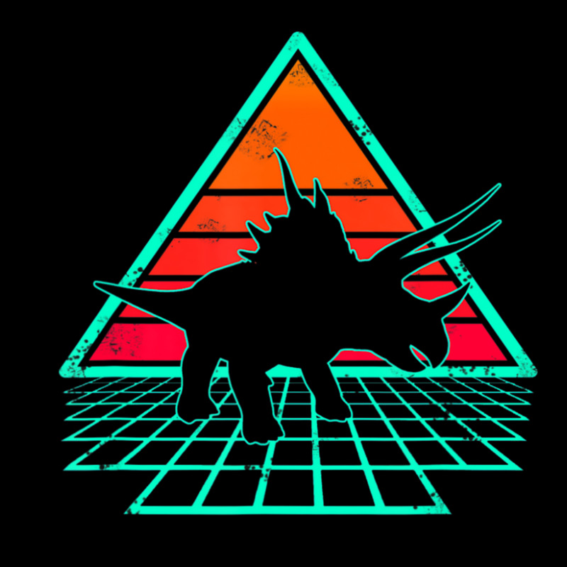 Vintage 80's Retrowave Triceratops Dinosaur Adjustable Cap | Artistshot