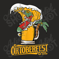 Oktoberfest Beer Festival Funny Skeleton Beer Cheer Ladies Fitted T-shirt | Artistshot