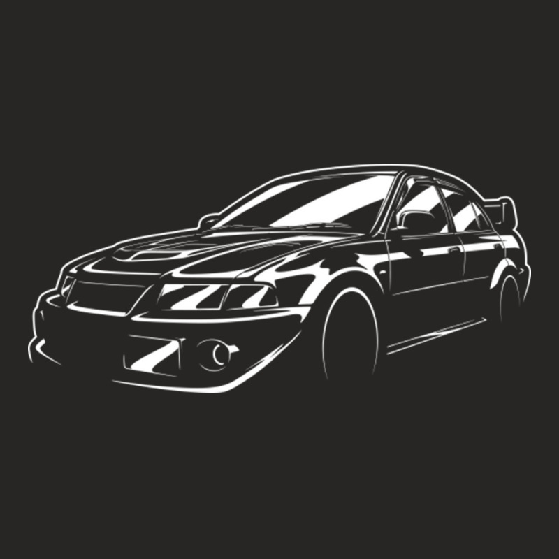 Tommi Makinen Lancer Evo Silhouette Ladies Fitted T-Shirt by MabellaPennachio | Artistshot