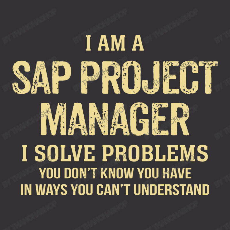 I'm A Sap Project Manager I Solve Problems. Funny Gift Vintage Hoodie | Artistshot