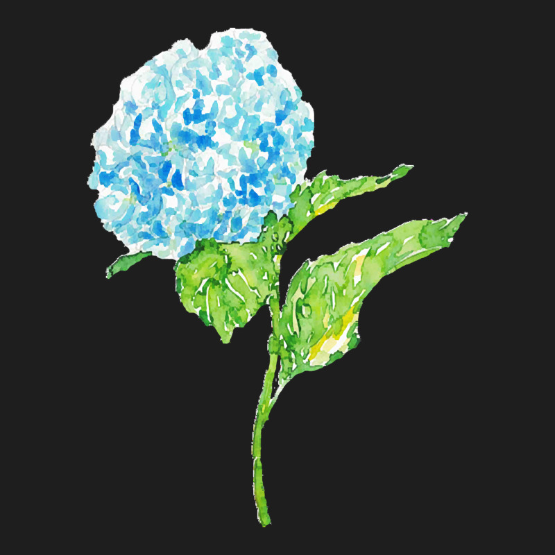 Hydrangea Flower Painting Blue Green T  Shirt Hydrangea Flower Paintin Classic T-shirt | Artistshot