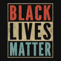 Vintage Black Lives Matter Retro 70s 80s Style Blm Metal Print Horizontal | Artistshot