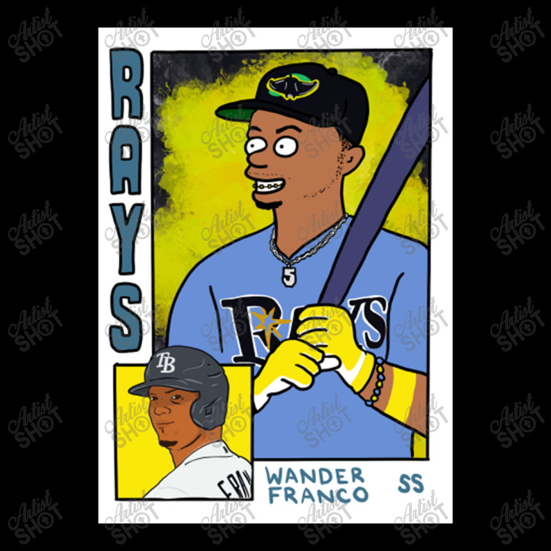 Wander Franco Simpsons Inspired Baseball Card Parody By Cousscards Adjustable Cap | Artistshot