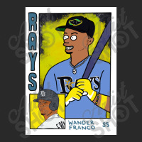 Wander Franco Simpsons Inspired Baseball Card Parody By Cousscards Printed Hat | Artistshot