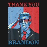 Thank You Brandon Usa Flag Glasses Flannel Shirt | Artistshot