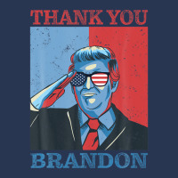 Thank You Brandon Usa Flag Glasses Men Denim Jacket | Artistshot