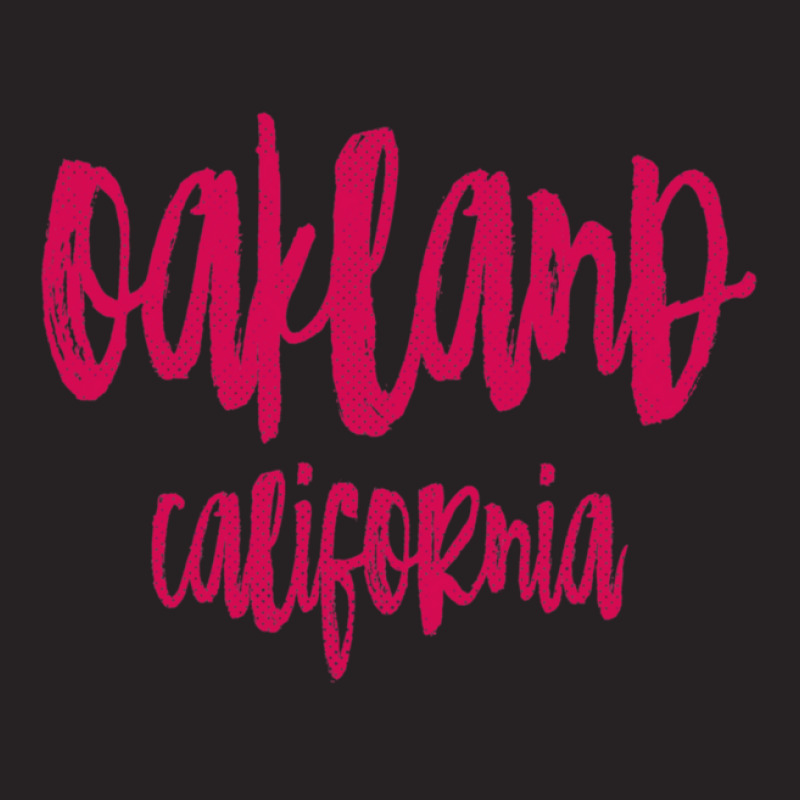 Oakland California Ca State Paint Brush Retro Redpink College Typograp Vintage Cap by CherylBrandy | Artistshot