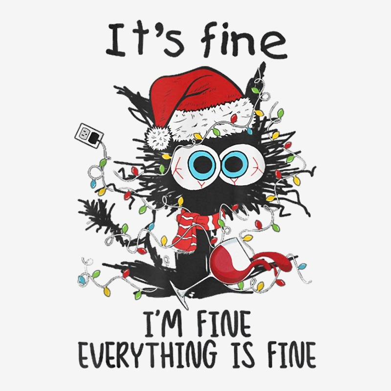 It's Fine I'm Fine Everything Is Fine Wine Glass Christmas T Shirt Toddler Hoodie | Artistshot