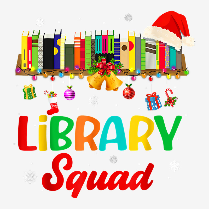 Cute Library Squad Christmas Bookshelf Light Xmas Book Lover T Shirt Adjustable Cap by dorman | Artistshot