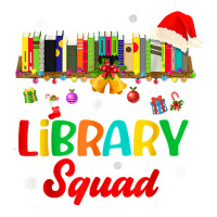 Cute Library Squad Christmas Bookshelf Light Xmas Book Lover T Shirt Men's Long Sleeve Pajama Set | Artistshot