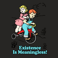 Existence Is Meaningless! Nihilist Statement Tee Ladies Fitted T-shirt | Artistshot