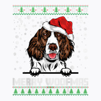 Merry Woofmas English Springer Spaniel Christmas Dog Lovers T Shirt T-shirt | Artistshot