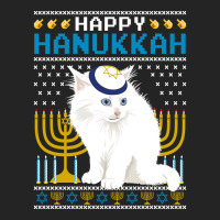 Hot Trend Happy Hanukkah Cat Jewish Holiday Ugly Hanukkah Chanukah 3/4 Sleeve Shirt | Artistshot