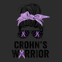 Crohn's Awareness Month Crohn's Warrior Purple Ribbon Womens Exclusive T-shirt | Artistshot