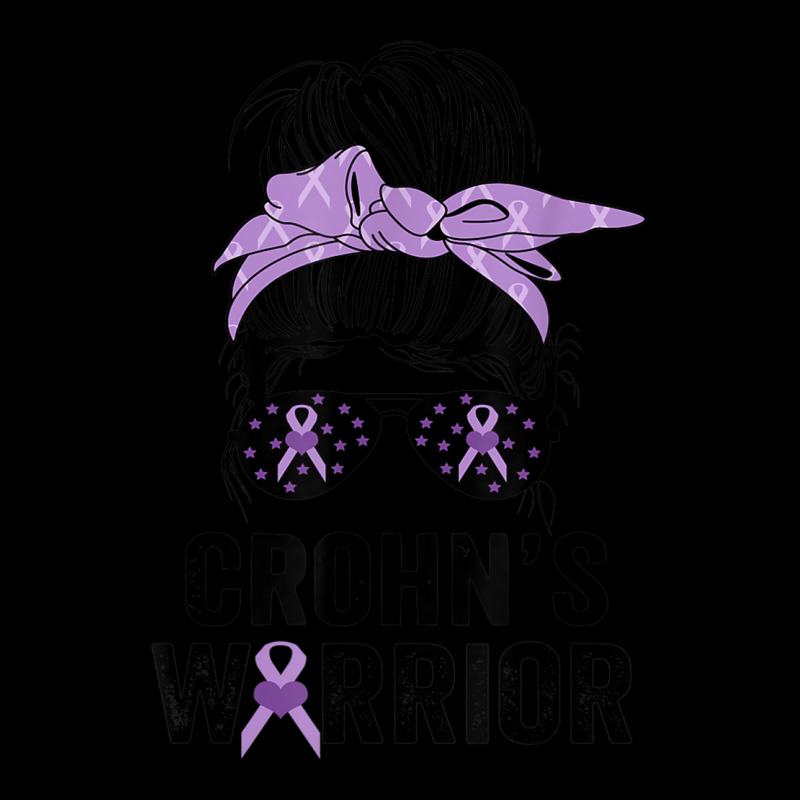 Crohn's Awareness Month Crohn's Warrior Purple Ribbon Womens Long Sleeve Shirts | Artistshot