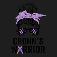 Crohn's Awareness Month Crohn's Warrior Purple Ribbon Womens Classic T-shirt | Artistshot