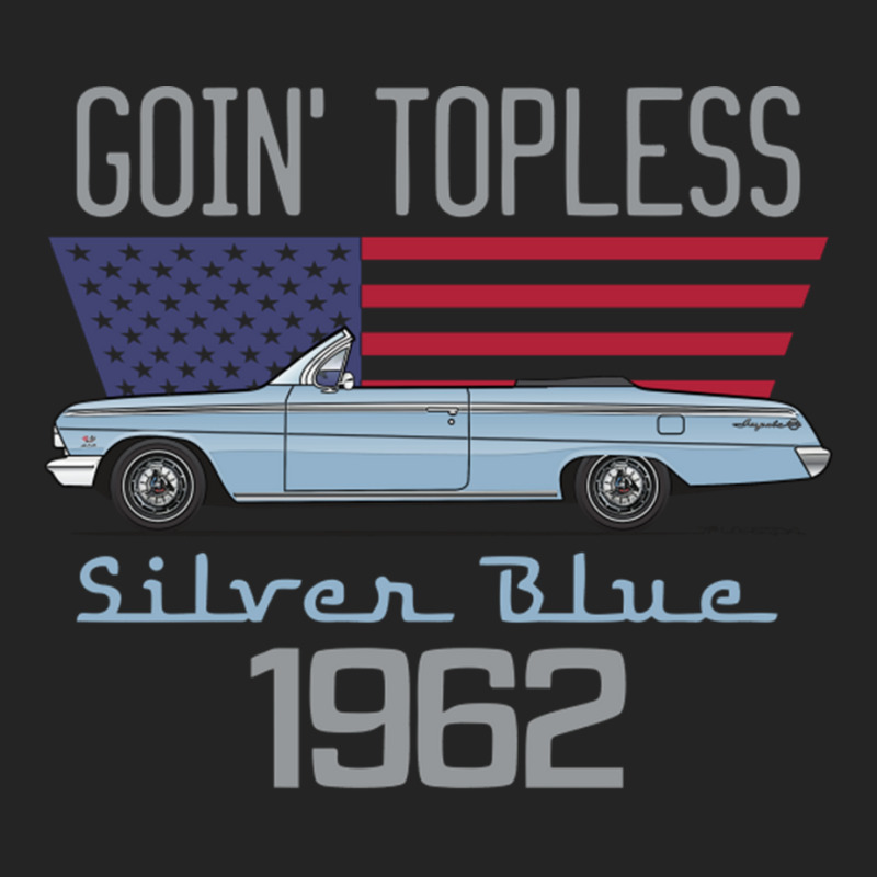 Topless Silver Blue 3/4 Sleeve Shirt | Artistshot