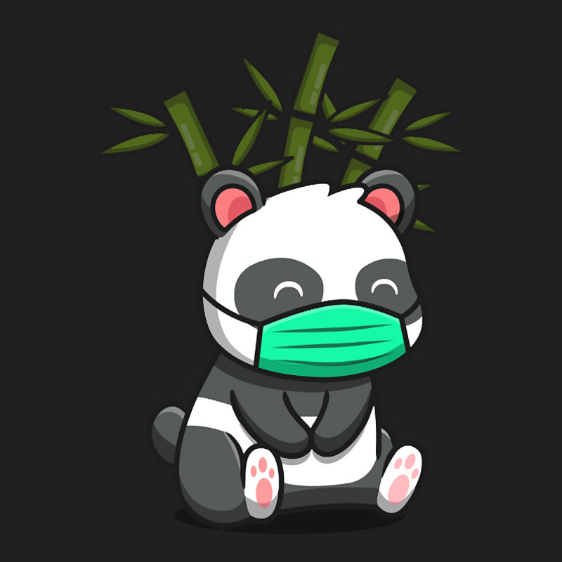 Hot Trend Cute Panda Sitting And Wearing Mask T-shirt | Artistshot