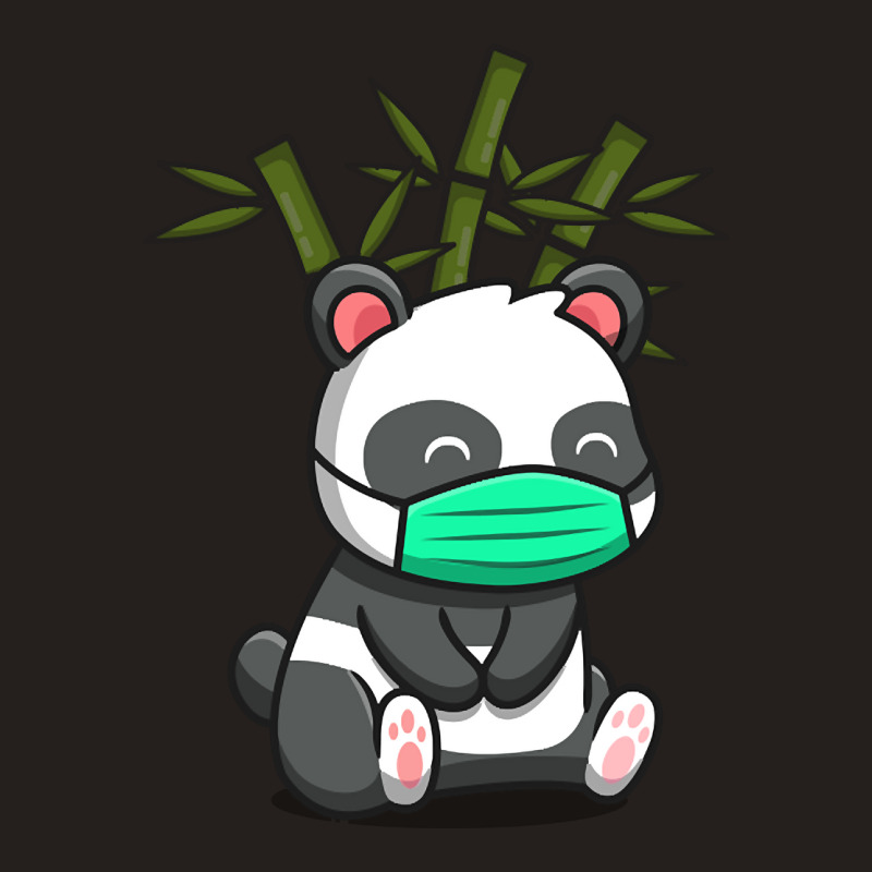 Hot Trend Cute Panda Sitting And Wearing Mask Tank Top | Artistshot