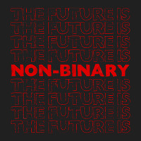 The Future Is Non Binary Gender Identity Genderqueer Drawstring Bags | Artistshot