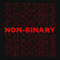 The Future Is Non Binary Gender Identity Genderqueer Tote Bags | Artistshot