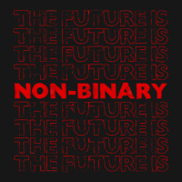 The Future Is Non Binary Gender Identity Genderqueer Medium-length Apron | Artistshot